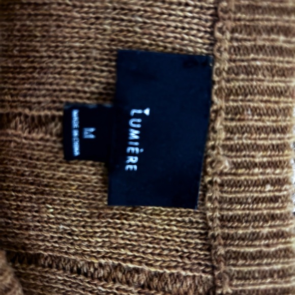 Lumiere Brown Fringe Sweater - Picture 7 of 8